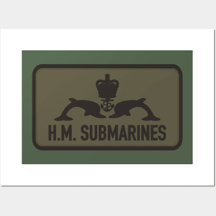 H.M. Submarines Patch Posters and Art